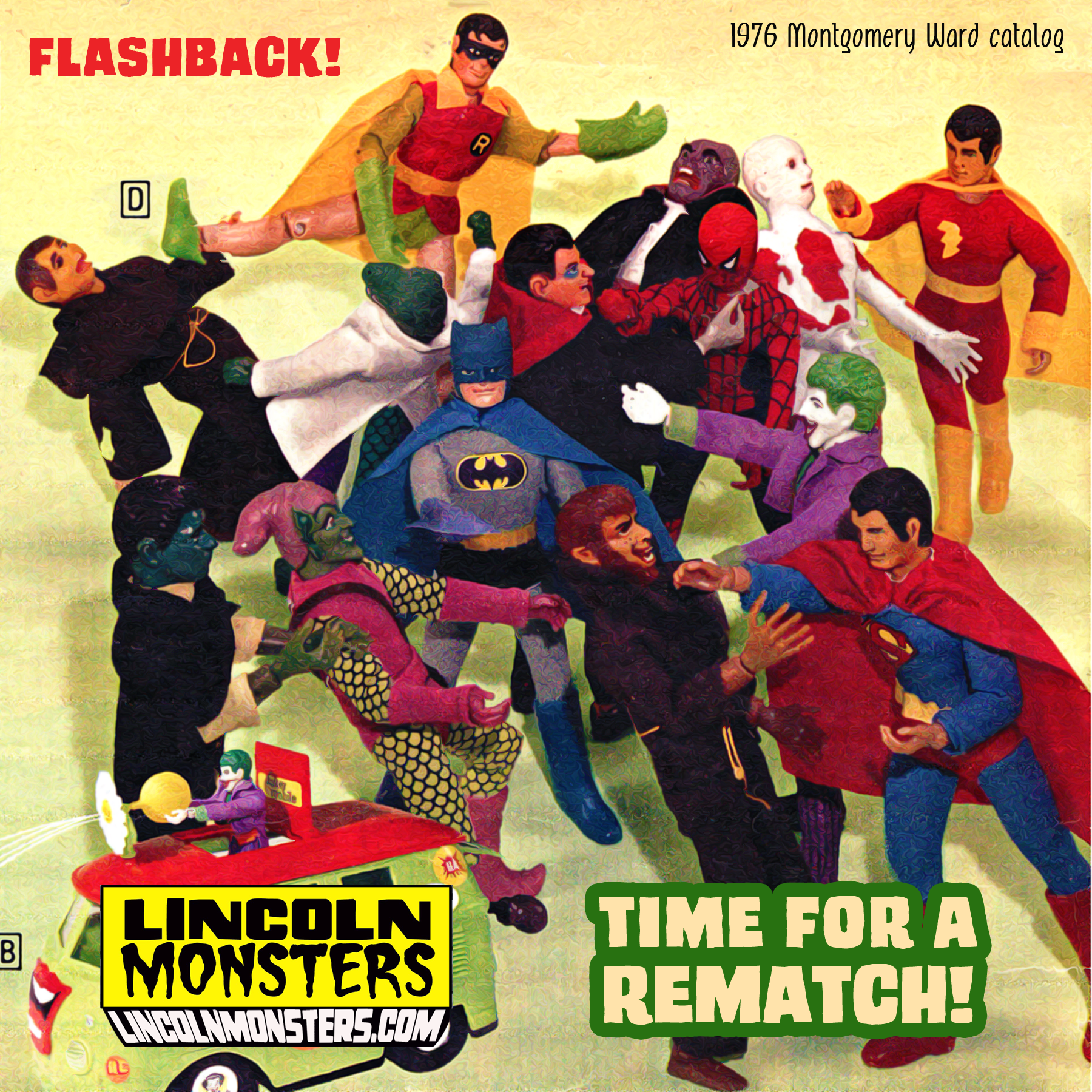 Lincoln Monsters Flashback: Face off with the Mego Superheroes